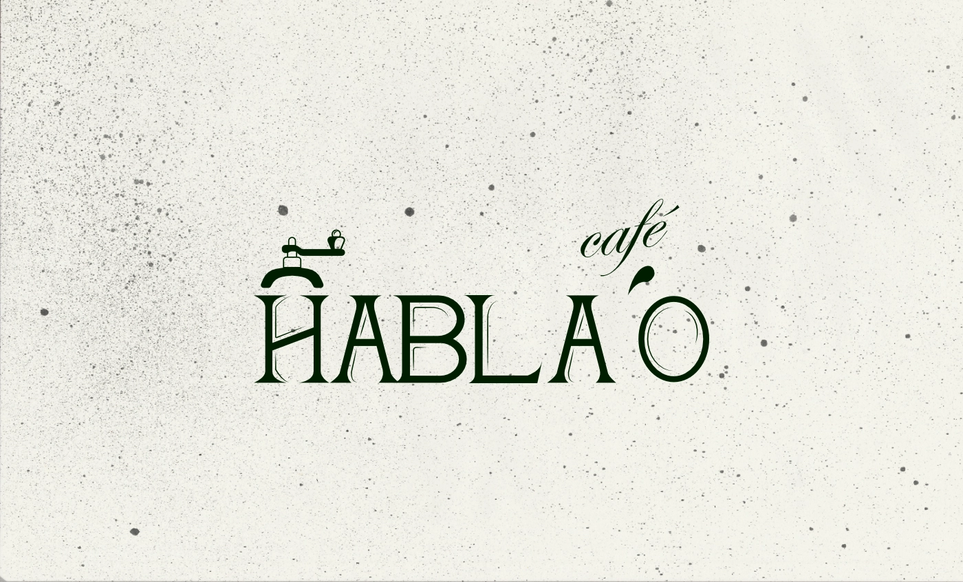 Identidad de marca café hablao