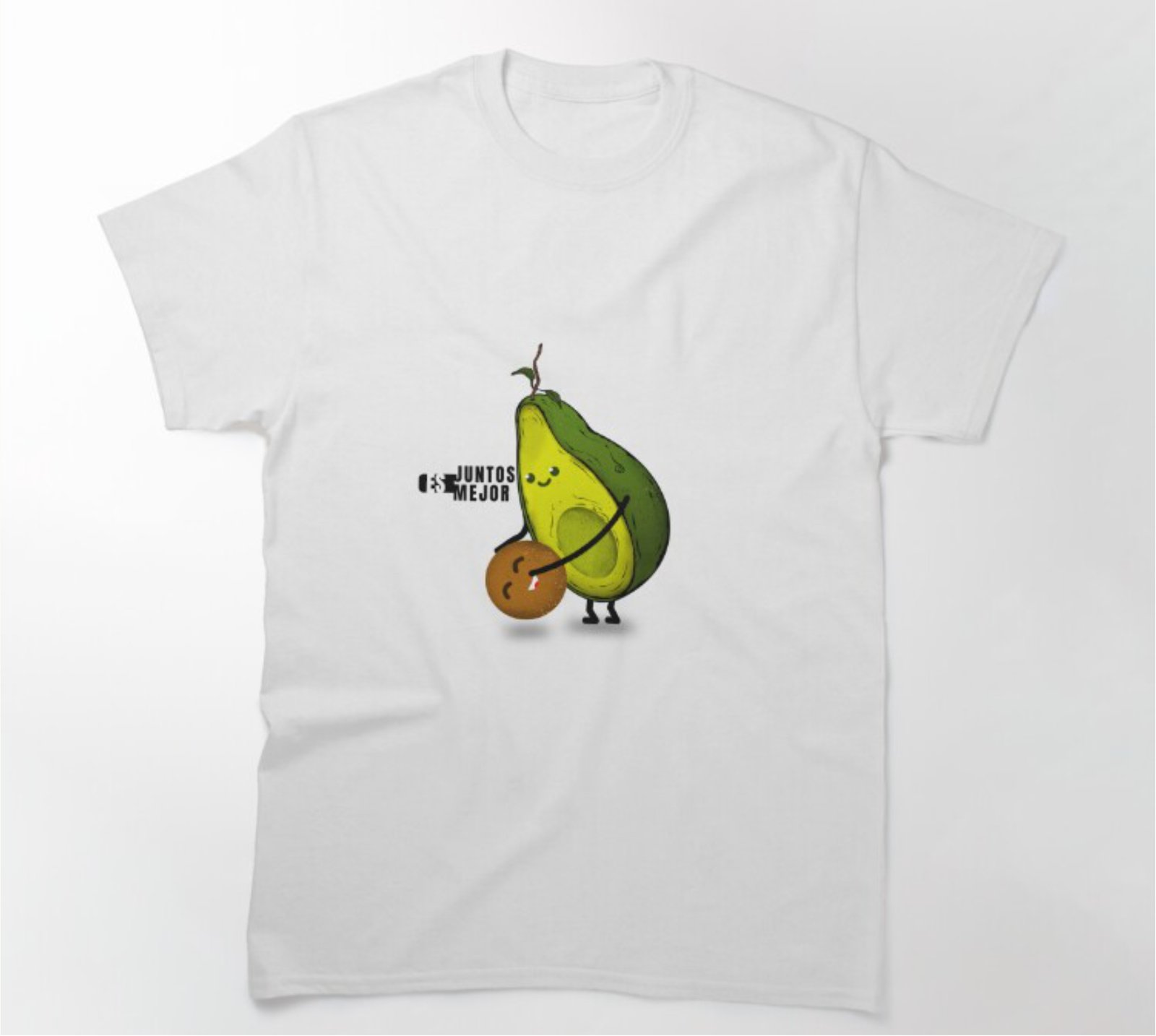 Ilustración para camisetas aguacate
