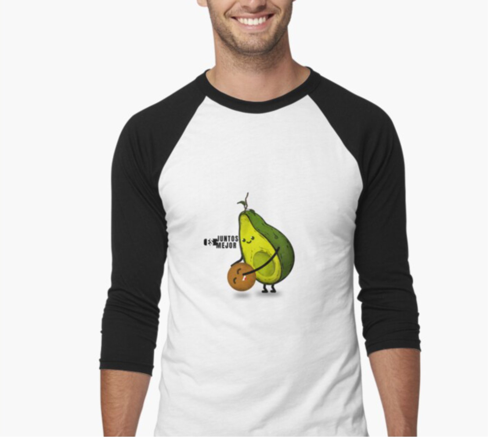 Ilustración para camisetas aguacate